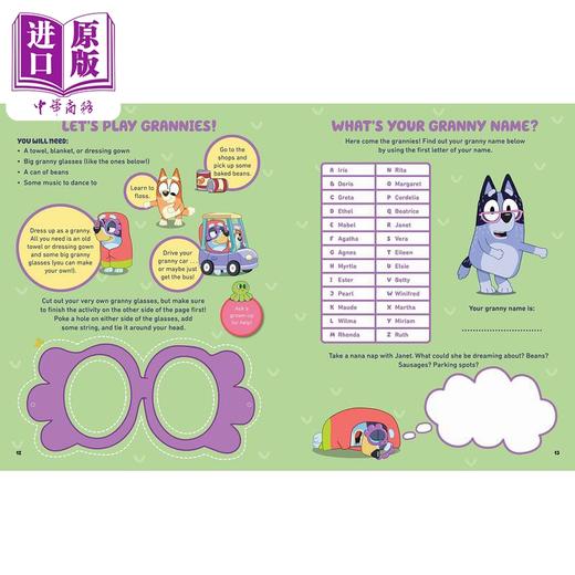 【中商原版】Bluey Big Book Of Games! 小蓝狗布鲁伊 游戏书 英文原版 进口图书 儿童动物故事图画书 游戏玩具书 商品图2