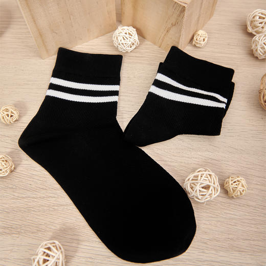 男袜中筒袜春秋抗菌防臭袜吸汗冬季保暖透气长袜棉袜【2311602】 商品图2