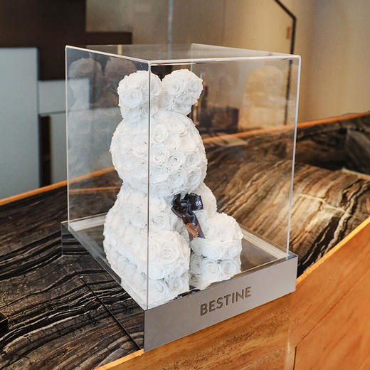 VBEINGS花语 红色玫瑰兔 永生花定制礼盒送女友表白生日礼物 商品图8