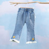 贝贝怡儿童牛仔裤洋气爆款网红春秋新款百搭喇叭裤小女孩长裤子潮231K2480 商品缩略图2