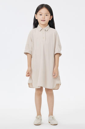 jnby  23年夏款  A型衬衫式短袖连衣裙  1N4G14080