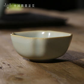 问鼎汝瓷紫金釉经典款天青四喜杯