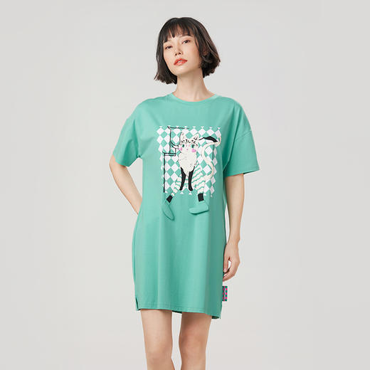 都市丽人凉感无尘棉薄短袖家居服睡衣LH36B6 商品图0