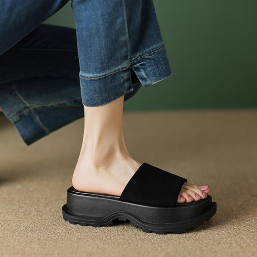 时尚个性，三色羊皮拖鞋TYM-D6185 商品图14