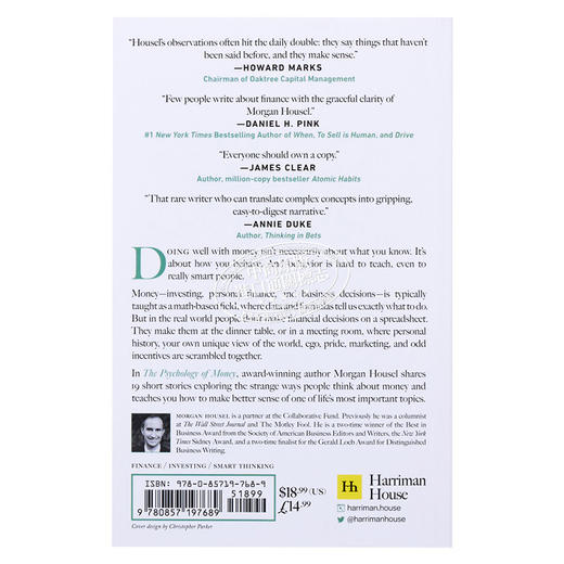 【中商原版】致富心态 关于财富 贪婪与幸福的20堂理财课 The Psychology of Money 英文原版 Morgan Housel 商品图1