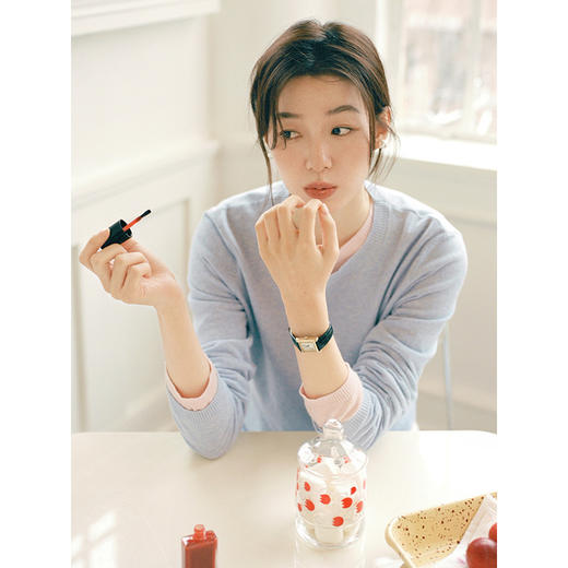 Even Vintage | 温柔气质 原创简约云朵触感针织衫长袖打底上衣女 商品图2