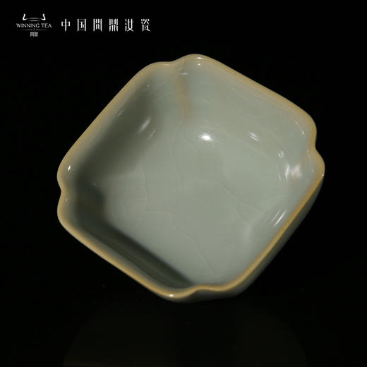 问鼎汝瓷紫金釉经典款天青四喜杯 商品图1