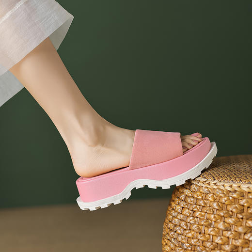 时尚个性，三色羊皮拖鞋TYM-D6185 商品图2