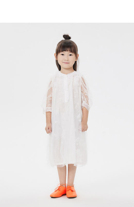 jnby  23年夏款  绣花设计 细纱中袖连衣裙  1N4G12310 商品图5