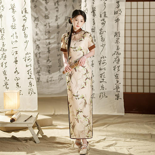 春夏新款，国风女装中式复古修身旗袍连衣裙MY-2523 商品图0