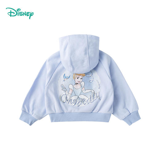 【商场同款】迪士尼童装女童连帽外套公主印花卡通春秋季洋气潮搭针织开衫上衣 商品图8