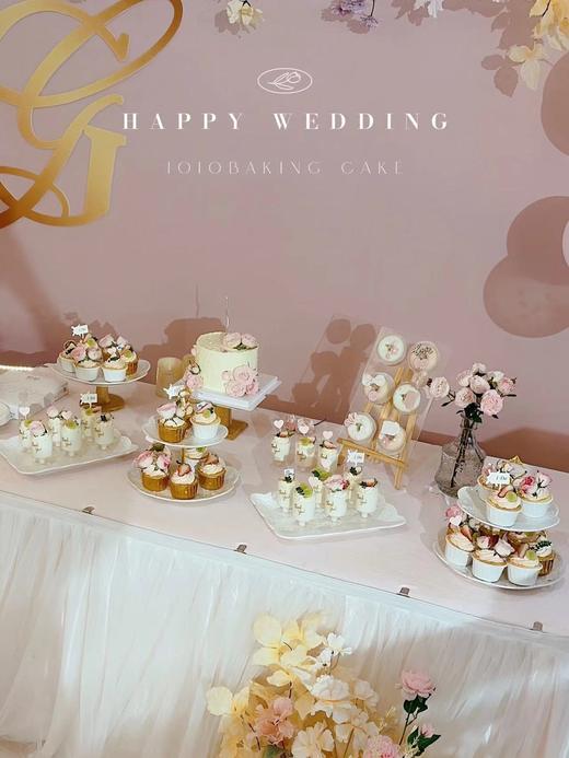 「天悦酒店·粉色系」婚礼甜品台案例 商品图4