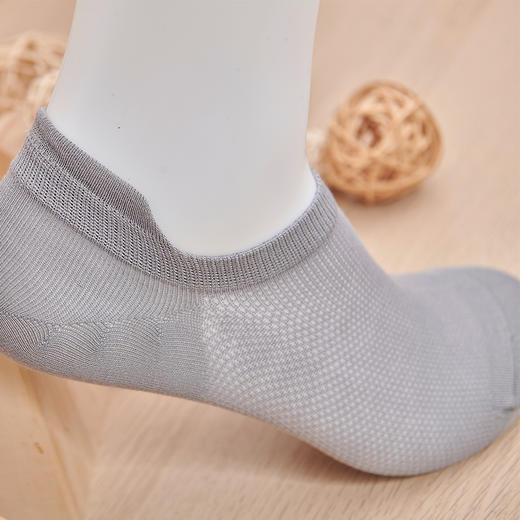 莫代尔全网面浅口袜子男短袜纯棉夏季透气薄款男士浅口低帮防臭吸汗【2311305】 商品图4