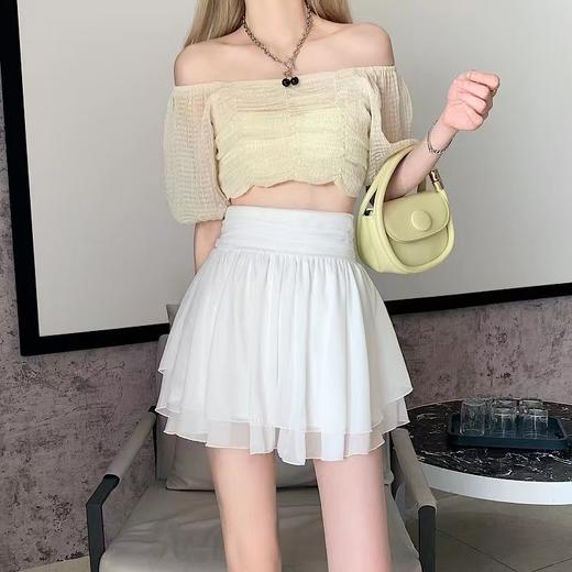 【GZ】无忧购设计感小众纯欲蓬蓬高腰百褶短裙5091（截单后7天发货) 商品图4