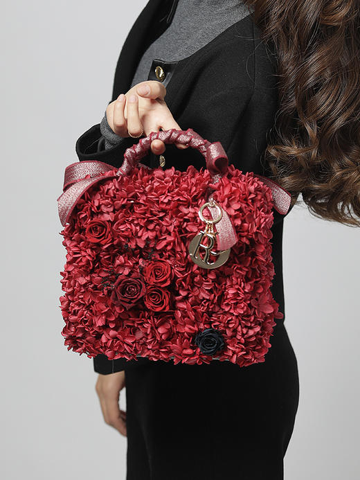 VBEINGS花语 永生花爱的包包 玫瑰花礼盒摆件送女友纪念日生日情人节礼物 商品图2