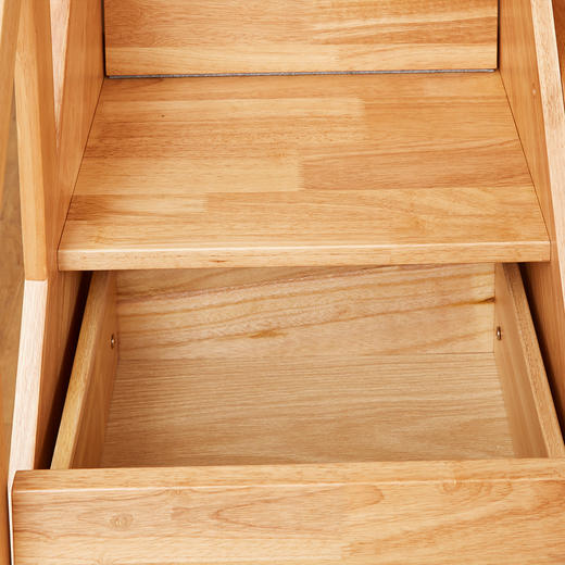 【家具】双层床 赛罗奥（梯柜款）中棕/浅棕 配套书架/抽屉（1491元以下需自行安装） 商品图6