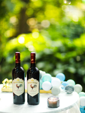 原装法国尚武士红酒红公鸡系列