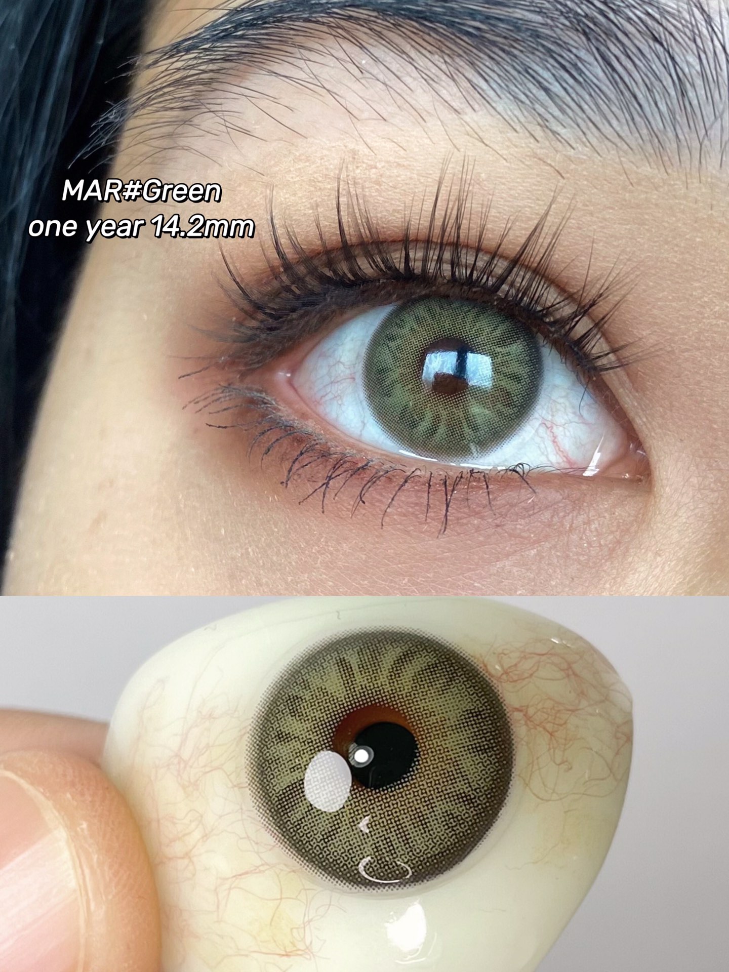 COCOCON美瞳 年抛隐形眼镜 绿毒G05 14.0mm 1副/2片 左右度数可不同-VVCON美瞳商城8 COCOCON美瞳 年抛隐形眼镜 绿毒G05 14.0mm 1副/2片 左右度数可不同 - VVCON美瞳商城