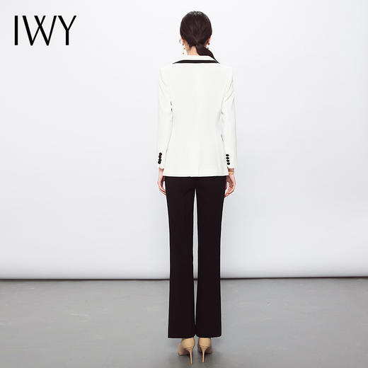 IWY/白色职业西装套装女时尚穿搭套装白色通勤设计感西服新工装C12111+P31355 商品图4