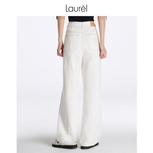 【牛仔棉】Laurel劳芮23春夏新款别致拼接牛仔阔腿裤女LWL341K00300 商品图3