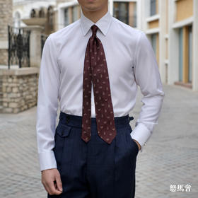 Reda Active 澳洲美丽诺羊毛白色意式工艺衬衫