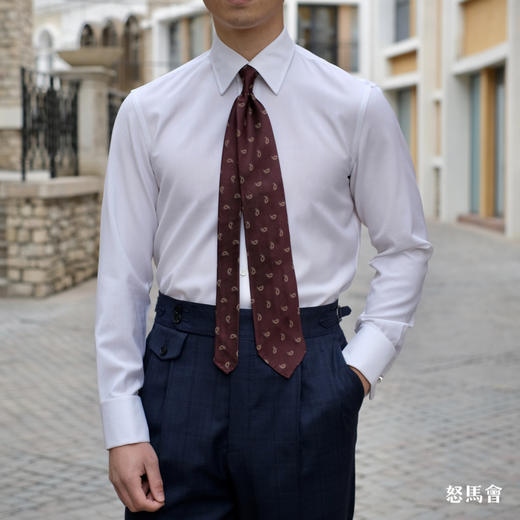 Reda Active 澳洲美丽诺羊毛白色意式工艺衬衫 商品图0