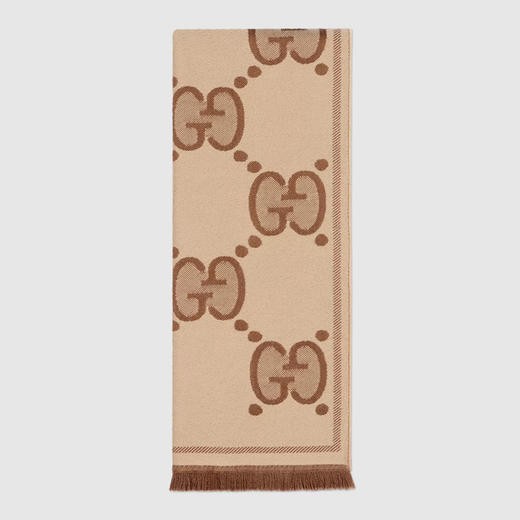 【三】GUCCI 古驰 女士GG羊毛提花围巾 混色 581537 3G200 9764 商品图1