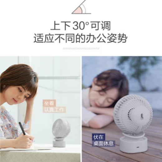 小熊（Bear） 电风扇迷你小usb充电手持桌面风扇办公室台式随身便携儿童风扇 白色DFS-A04F1 商品图1