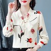 MZSMZ200255 飘带碎花雪纺衬衫女春季2023年新款气质减龄上衣时尚漂亮别致小衫 商品缩略图0