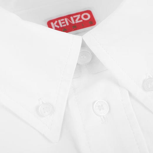 【超惠秒】KENZO 高田贤三 男士全棉海棠花刺绣logo百搭休闲长袖衬衣11096 商品图6