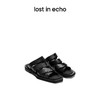 lost in echo设计师品牌交叠绑带切面平跟拖鞋罗马拖鞋凉鞋女外穿 商品缩略图0