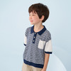 mettekids男童短袖t恤儿童条纹Polo衫童装中大男童翻领打底衫上衣 商品缩略图1