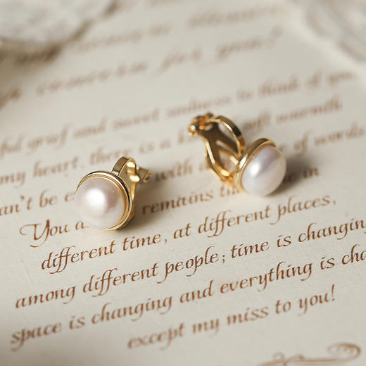 热卖！无耳洞星人福利！Manreya玛芮雅淡水珍珠耳夹合集丨有耳洞没有耳洞都能佩戴，天然淡水珍珠，配精美首饰盒 商品图5