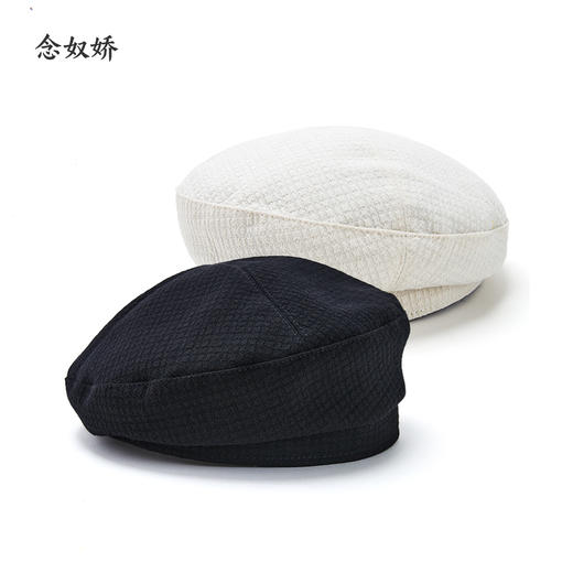 【饰品】ZNM328D 黑色白色 时尚简约帽子 商品图0