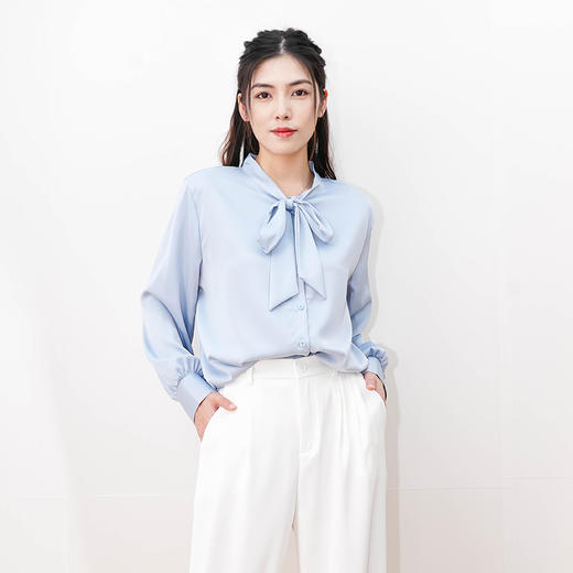 Avann醋酸感缎面衬衫 商品图2