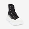 ALEXANDER MCQUEEN 亚历山大.麦昆 女士棉质字母徽标 Tread Slick 系带高帮休闲运动鞋 黑色 697080 W4MV2 1070 商品缩略图1