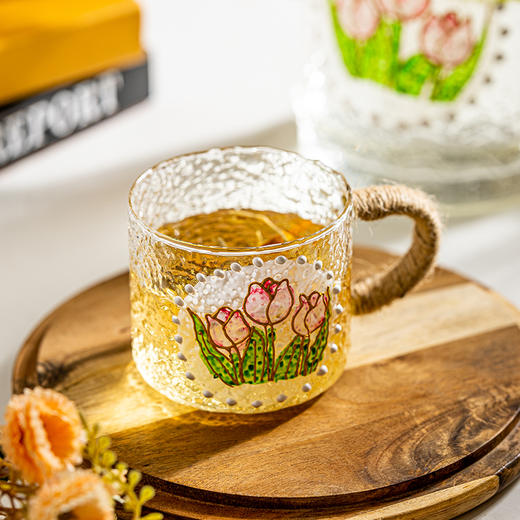 摩登主妇复古玻璃冷水壶耐高温家用凉水壶凉水杯套装高颜值装水壶 商品图0