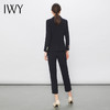 IWY/藏青色职业西装套装女修身西装藏青色双排扣白领通勤工作服C11355+P11356 商品缩略图4