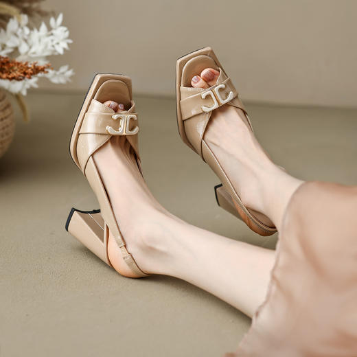 爆款百搭，鱼嘴超高跟防水台凉鞋DZM-2350 商品图6