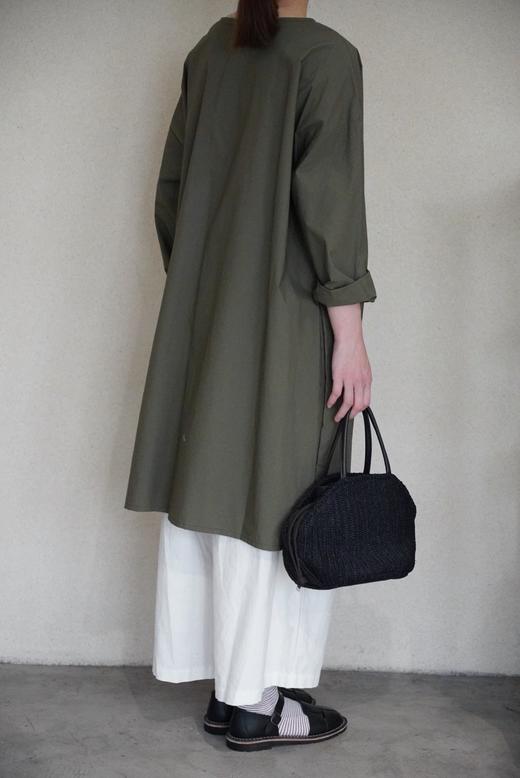 （6折）g军绿色口袋圆领衬衣 商品图3