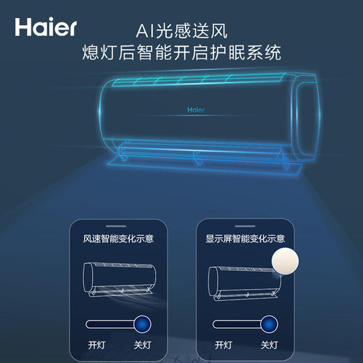 【优惠】【护眠】海尔空调1.5匹变频新一级挂机护眠空调35KTA优恋 商品图2