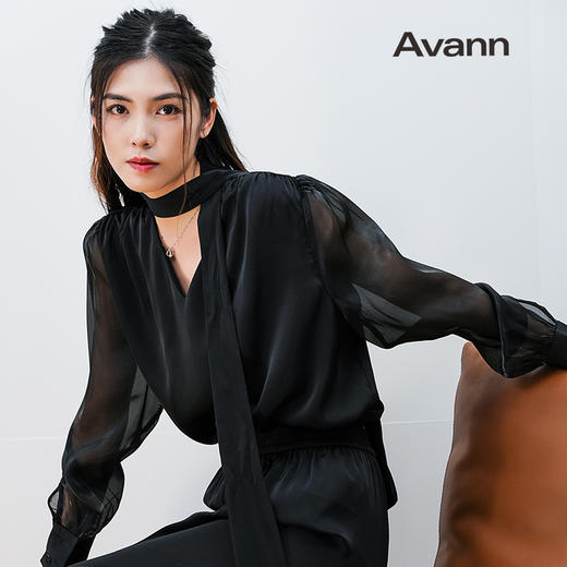 Avann欧根纱拼接衬衫 商品图4