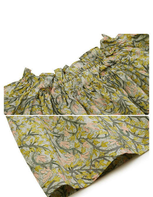 jnby  23年夏款   府绸质感印花长袖TOP  YN4211290 商品图4