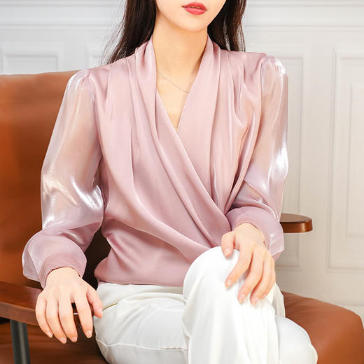 Avann欧根纱拼接衬衫 商品图14