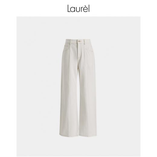 【牛仔棉】Laurel劳芮23春夏新款别致拼接牛仔阔腿裤女LWL341K00300 商品图4