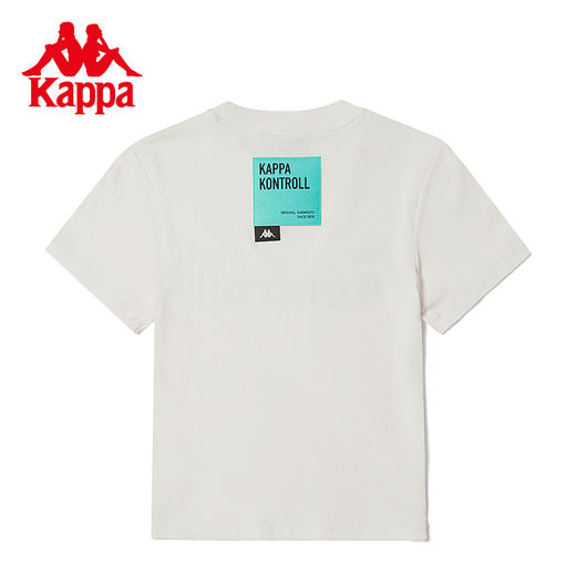 Kappa卡帕短袖2023新款女运动T恤休闲字母印花半袖夏圆领短袖KPDFBTD03K 商品图3