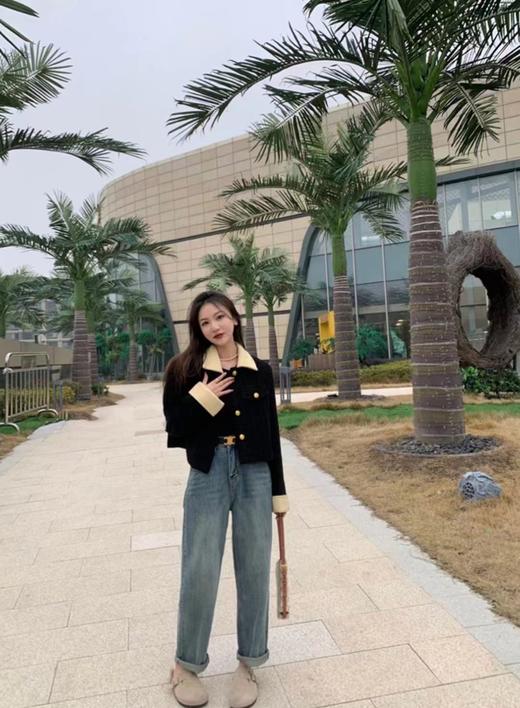 老米优品 / 梦中情裤！韩系男友风 做旧慵懒牛仔裤《背面刺绣桃心❤ 超正！显瘦宽松直筒牛仔裤》帅帅的~~ 无敌显瘦！K230310B 商品图3