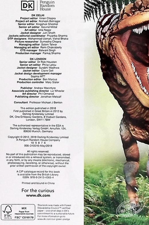 【中商原版】DK目击者口袋系列 恐龙	Pocket Eyewitness Dinosaurs	英文原版 DK百科 史前世界 恐龙指南 商品图4