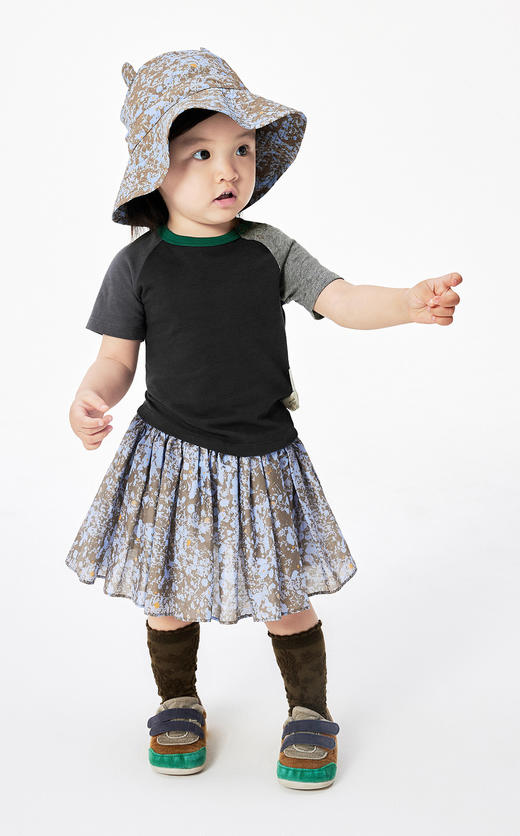 jnby  23年夏款 府绸印花设计短款腰裙  YN4D11440 商品图3