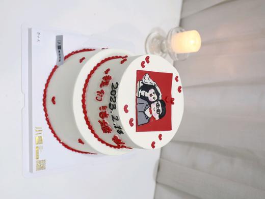 结婚领证纪念日手绘蛋糕 商品图2